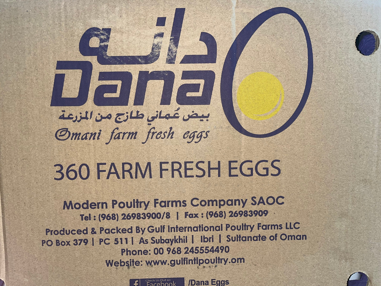 Eggs Al Dana xl (1*30)Pc بيض دانه
